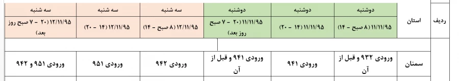 زمان انتخاب واحد ترم بهمن 95 2