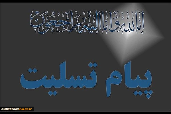 پیام تسلیت درگذشت آیت الله شاهرودی 2