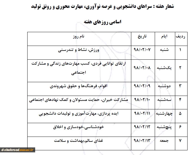 هفته خوابگاه ها گرامی باد. 2