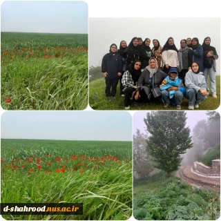 دانشجویان رشته طراحی دوخت در جشنواره شقایق ها در روستای حسین آباد کالپوش