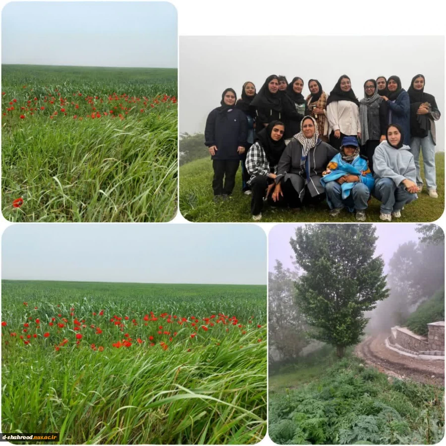 دانشجویان رشته طراحی دوخت در جشنواره شقایق ها در روستای حسین آباد کالپوش 2